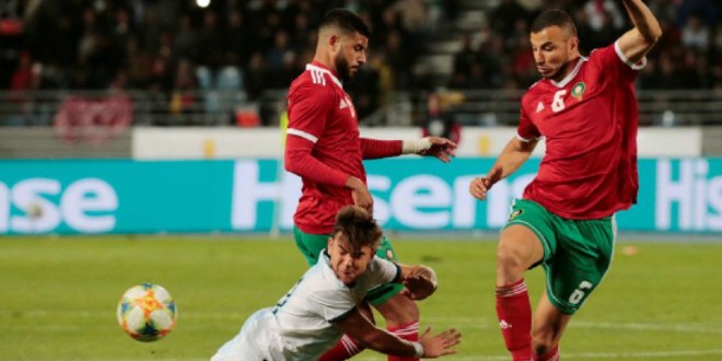 صورة فريق إنجليزي عريق يدعم المغرب قبل مباراة ناميبيا