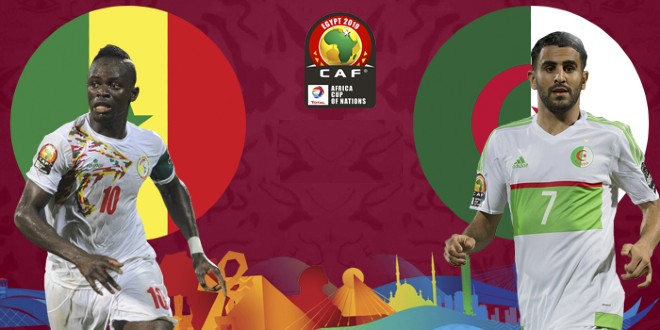 صورة التشكيلة الرسمية لمنتخب الجزائر ومنتخب السنغال