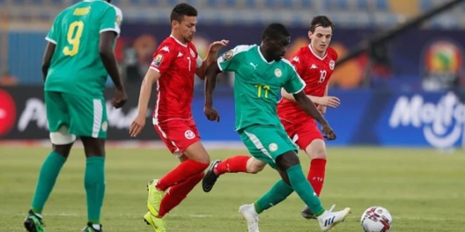 صورة اشتباكات بالأيدي في مباراة تونس والسنغال