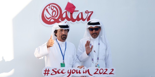 صورة إطلاق الشعار الرسمي لبطولة كأس العالم “قطر 2022”