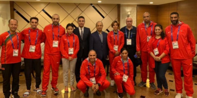 صورة زيارة خاصة لبعثة المغرب المشاركة في بطولة العالم لألعاب القوى