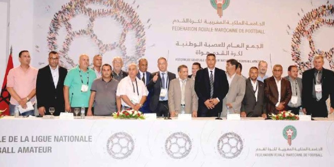 صورة انتخاب جمال السنوسي رئيسا للعصبة الوطنية لكرة القدم هواة لولاية ثانية