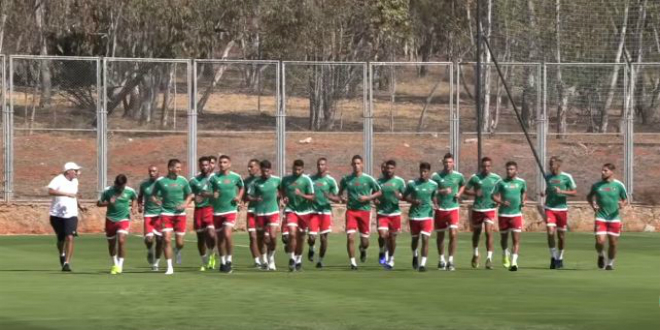 صورة المنتخب المغربي المحلي يواصل استعداداته لمواجهة الجزائر- فيديو