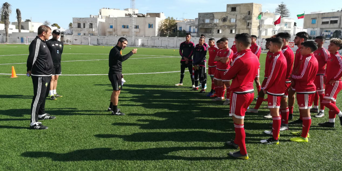 صورة المنتخب الوطني لأقل من 20 يجري حصته التدريبية الأولى في تونس