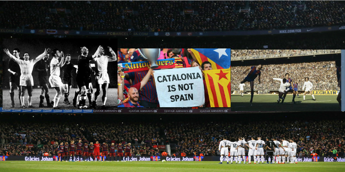 صورة “كلاسيكو” برشلونة ريال مدريد.. نتائج تاريخية وعداء سياسي قومي