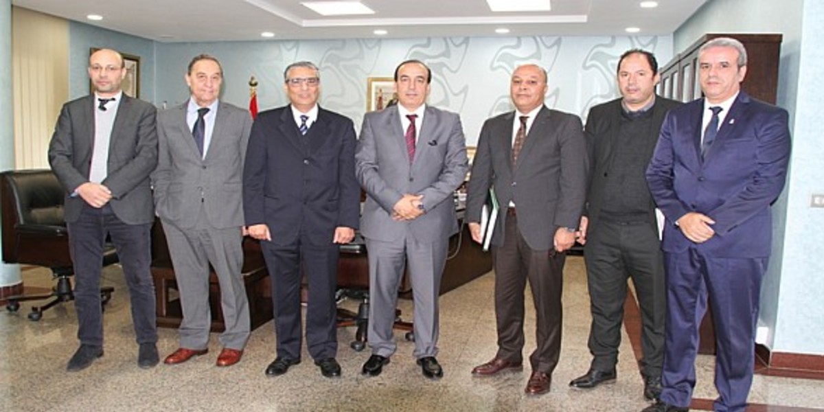 صورة عبيابة يستقبل أعضاء اللجنة المؤقتة المشرفة على تدبير شؤون جامعة السلة