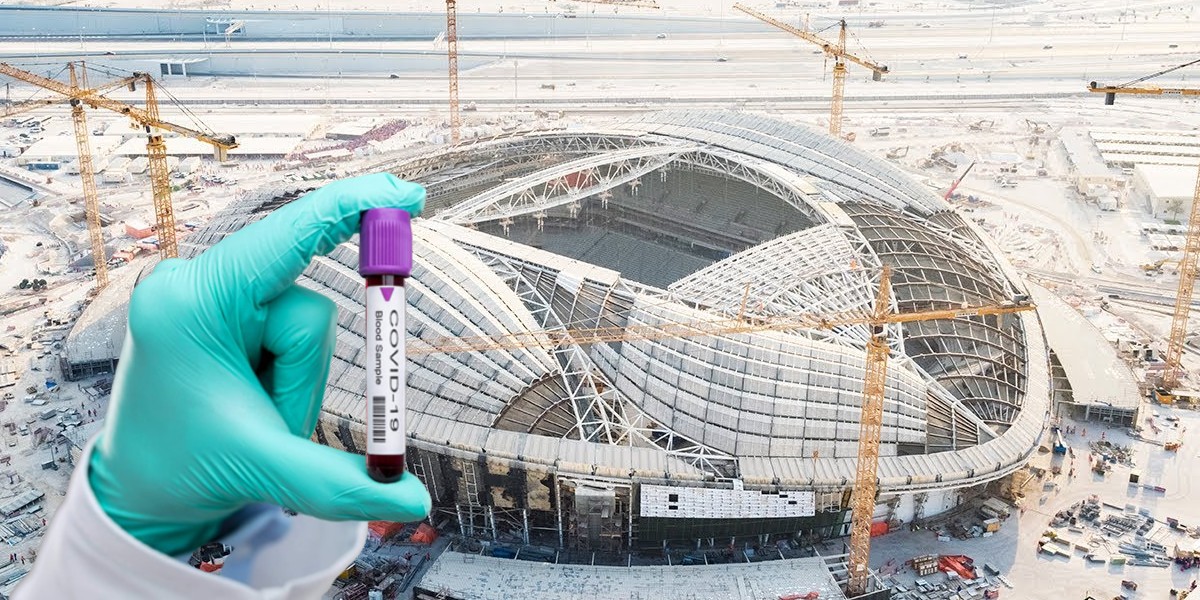 صورة “كورونا” يصيب عمال مونديال قطر 2022