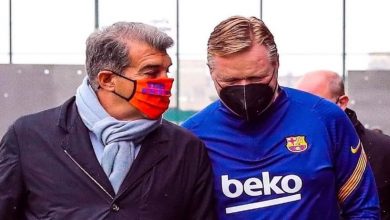 صورة رئيس برشلونة يحسم في مصير كومان