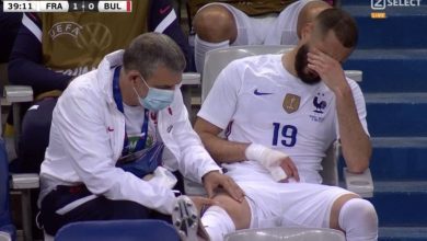 صورة بنزيما يغادر لقاء بلغاريا مصابا والخوف ينتاب جماهير المنتخب الفرنسي