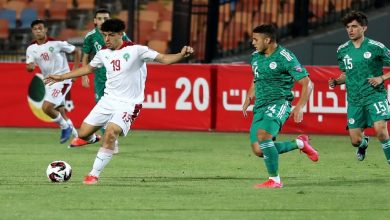 صورة المغرب يتقدم على الجزائر بهدف نظيف في ربع نهائي كأس العرب للشباب -فيديو