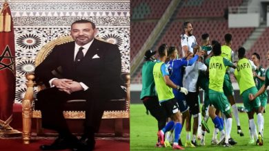 صورة الملك محمد السادس يهنئ فريق الرجاء بعد تحقيق لقب البطولة العربية