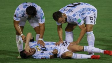 صورة إصابة ميسي تثير قلق الأرجنتين وباريس سان جيرمان -فيديو