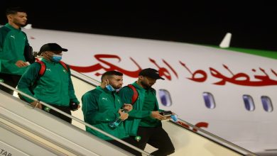 صورة بعثة المنتخب الوطني الرديف تصل إلى المغرب