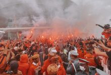 صورة جماهير نهضة بركان تلبي النداء وتستعد لملاقاة اتحاد العاصمة في المباراة