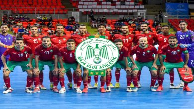 صورة الرجاء يهنئ المنتخب المغربي لكرة القدم داخل القاعة على تحقيق كأس القارات