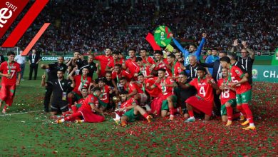 صورة لحظة تتويج المنتخب المغربي بكأس إفريقيا لأقل من 23 سنة -فيديو