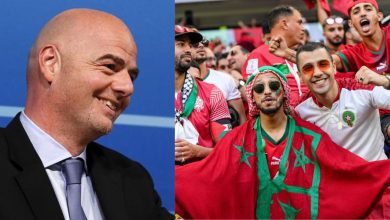 صورة إنفانتيو يستحضر تألق الجماهير المغربية في مونديال قطر 2022