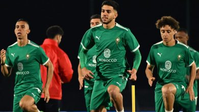 صورة المنتخب المغربي يجري حصته التدريبية الثانية قبل مواجهة أنغولا