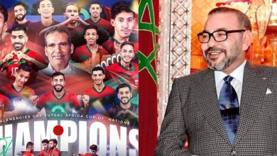 صورة الملك محمد السادس يهنئ المنتخب المغربي على تحقيق كأس أمم إفريقيا لـ”الفوتسال”