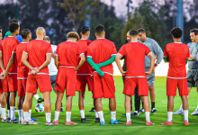 صورة أحذية ليونيل ميسي تغزو تدريبات المنتخب المغربي