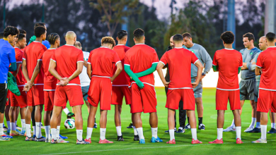 صورة أحذية ليونيل ميسي تغزو تدريبات المنتخب المغربي