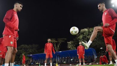 صورة الشان: المنتخب الوطني يجري أول حصة تدريبية في نيروبي