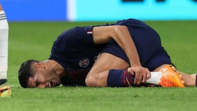 صورة إصابة طالت أشرف حكيمي وتحسسها المغاربة