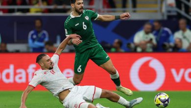 صورة التحكيم المغربي حاضر في مباراة تونس وفلسطين