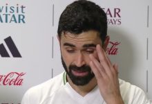 صورة عمر خريبين: “لعبنا أمام المغرب الذي يعتبر من الأقوى في العالم وأبارك لهم هذا الفوز”