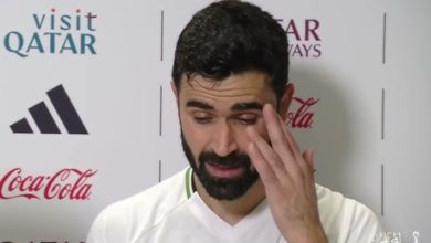 صورة عمر خريبين: “لعبنا أمام المغرب الذي يعتبر من الأقوى في العالم وأبارك لهم هذا الفوز”