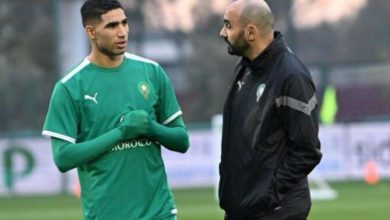 صورة الركراكي: “حالة حكيمي جيدة ولديه رغبة في التواجد منذ المباراة الأولى من كأس إفريقيا”