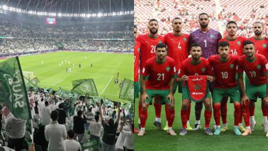 صورة الجماهير السعودية تتوعد المغرب بالفوز في كأس العرب بقطر