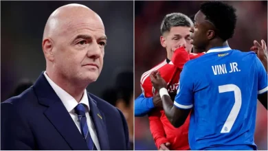 صورة إنفانتينو يُصدر بيانًا قويًا بشأن العنصرية تجاه فينيسيوس