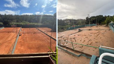 صورة مأساة نادي التنس بآسفي.. إرث بعمر قرن دمرته الفيضانات ولاعبون بلا ملاعب في انتظار المنقذ