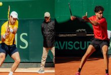 صورة كأس ديفيس.. رضا بناني ينهزم أمام نيكولاس ميخيا في رابع المباريات