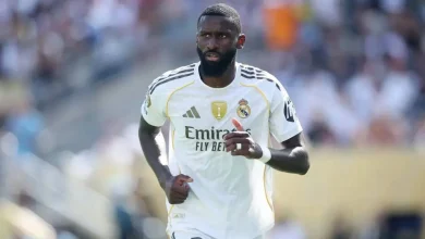 صورة روديغر يصفع نجم ريال مدريد على وجهه