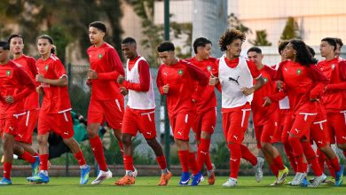 صورة لاعبو المنتخب المغربي: “سنفوز على تونس لإسعاد جماهيرنا”