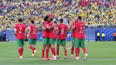 صورة شوط أول ناري بين المغرب والبرازيل ينتهي بهدف لمثله