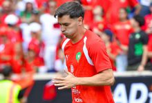 صورة المنتخب المغربي يتقدم على النرويج بهدف براهيم دياز