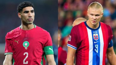 صورة التشكيلة الأساسية للمنتخب المغربي أمام النرويج