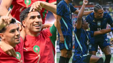 صورة تحديد طاقم تحكيم مباراة المغرب والبرازيل