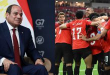 صورة السيسي يهنئ المنتخب المصري والجماهير على الانتصار الأول في المونديال