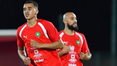 صورة المنتخب المغربي يجري حصته التدريبية الأولى قبل ملاقاة الغابون