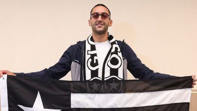 صورة راتب كبير لحكيم زياش مع نادي بوتافوغو البرازيلي